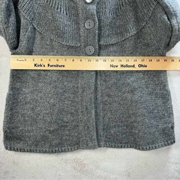 Deane + White Gray Alpaca‎ Blend Cardigan Sweater Women’s Size Large L - Picture 4 of 8
